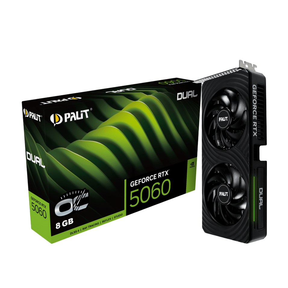 Видеокарта PALIT PA-RTX5060 DUAL OC 8GB PALIT (NE75060S19P1-GB2063D)