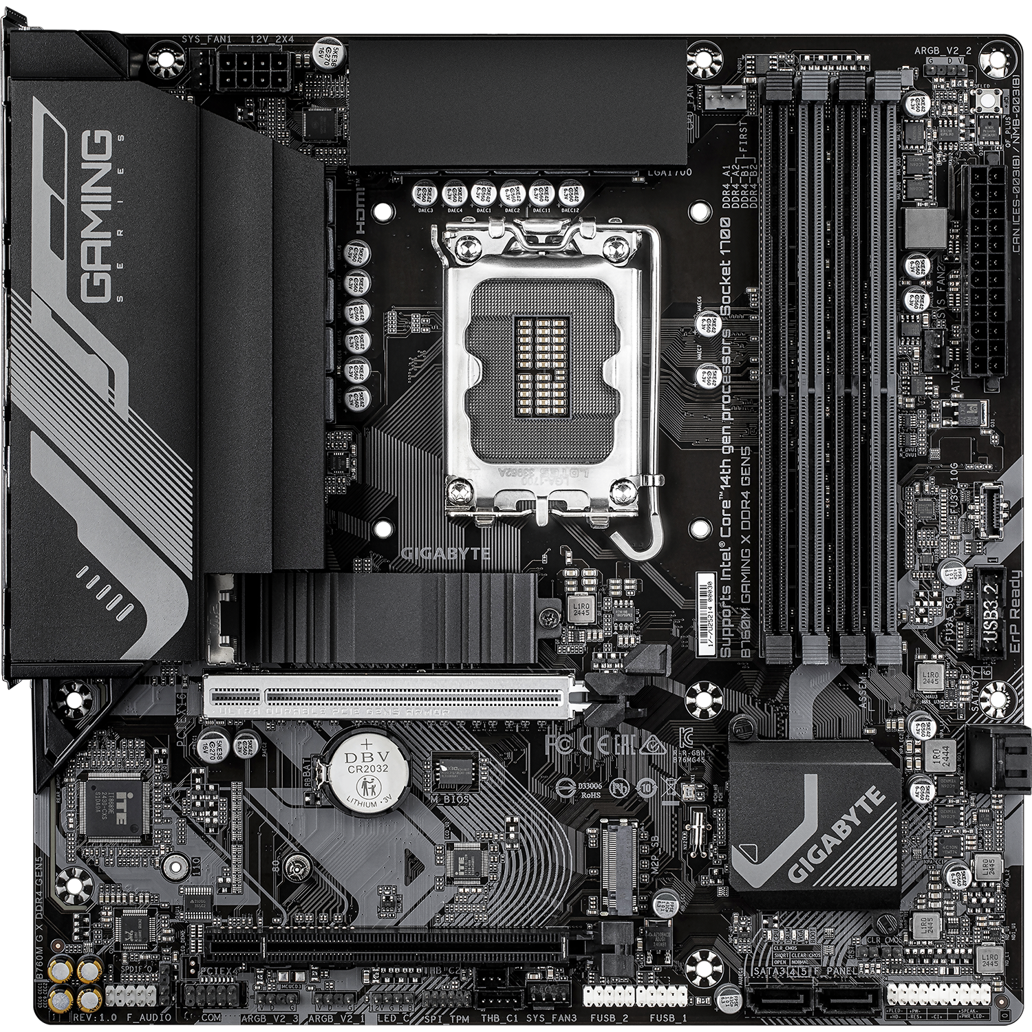 Материнская плата Gigabyte B760M G X DDR4 GEN5