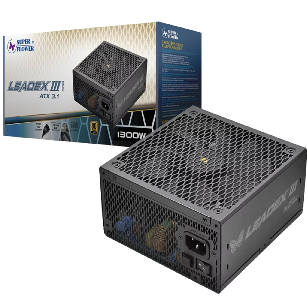 блок питания 1300 Ватт Super Flower Power Supply Leadex III Gold (SF-1300F14GE)