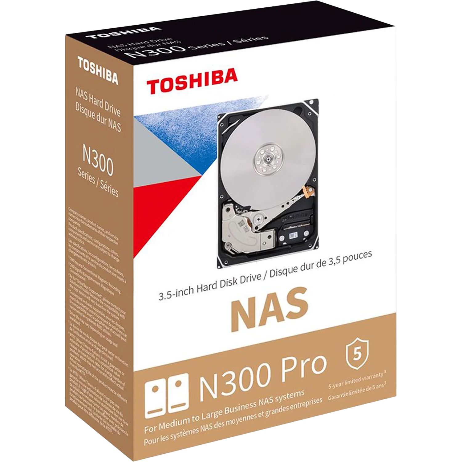 Жесткий диск Toshiba N300 Pro NAS 16Tb (HDWG51GXZSTB)