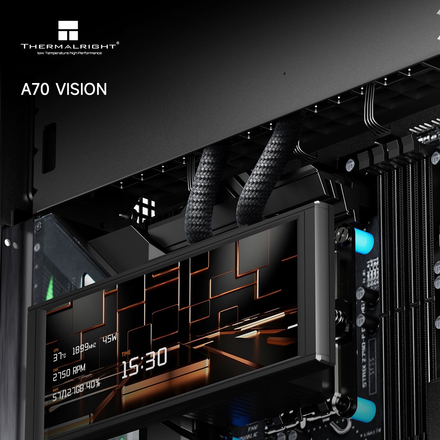 Корпус без блока питания Thermalright TR-A70 Vision Black FAN5-C (TR-A70 Vision Black FAN5-C)